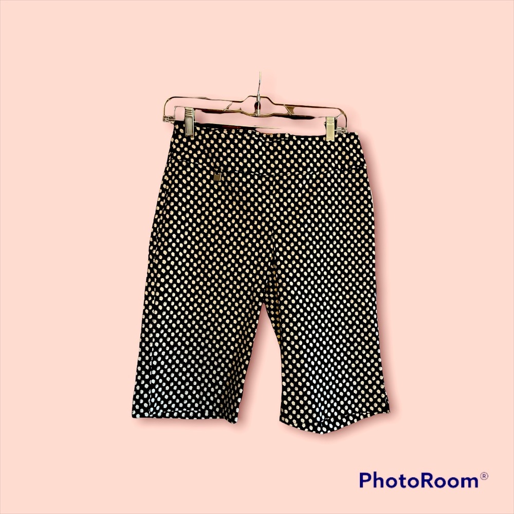 Peck N Peck polkadots black and white shorts